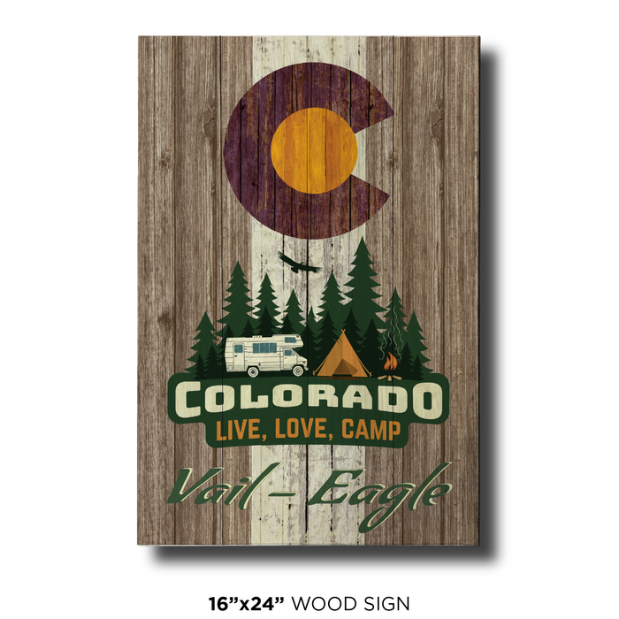 Vail Camping Flag Brown