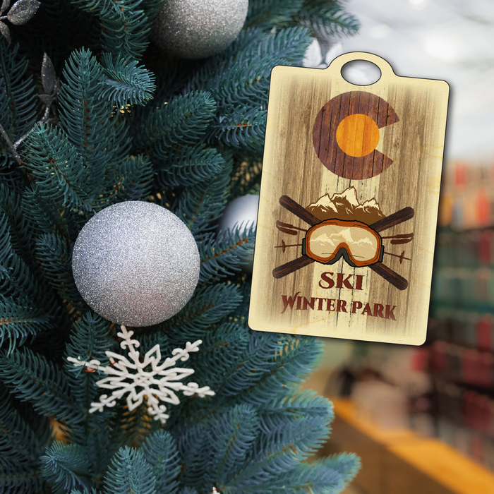 Winter Park Brown Ski Flag