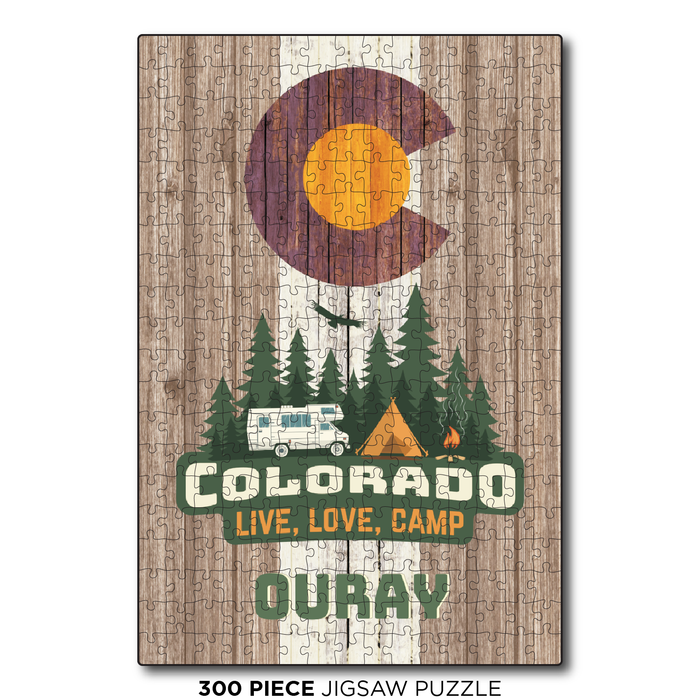 Ouray Brown Camping Flag