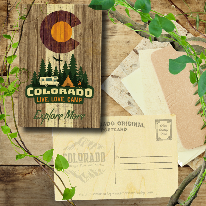 Explore More Colorado Brown Camping Flag