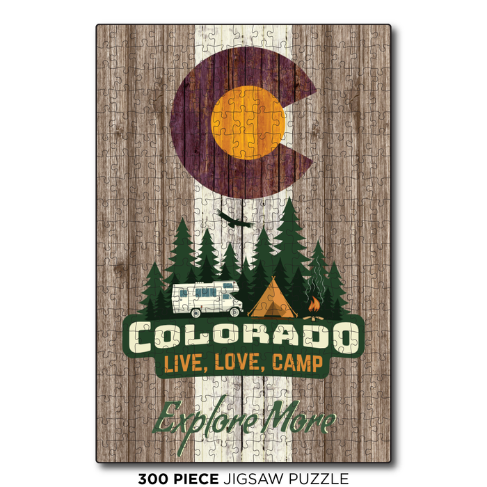 Explore More Colorado Brown Camping Flag