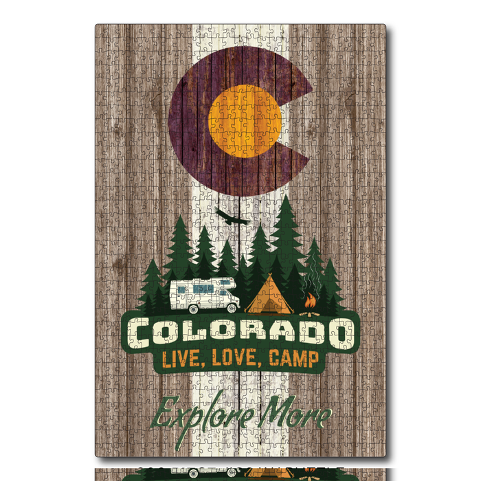 Explore More Colorado Brown Camping Flag