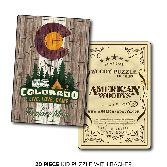 Explore More Colorado Brown Camping Flag