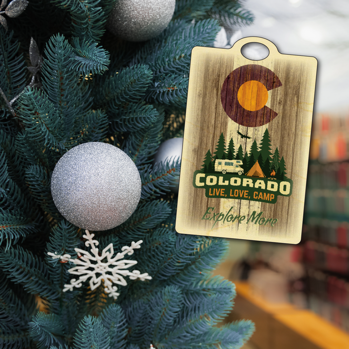 Explore More Colorado Brown Camping Flag