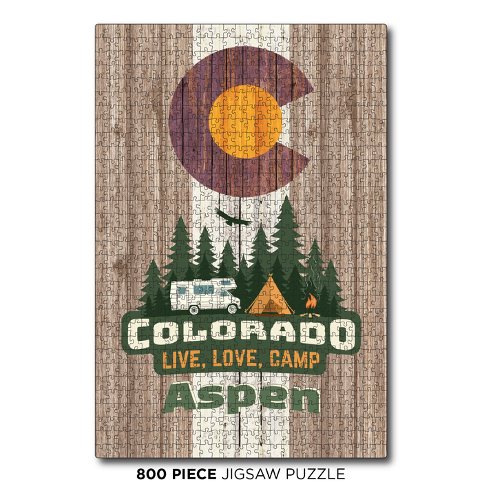 Aspen Camping Flag  Brown