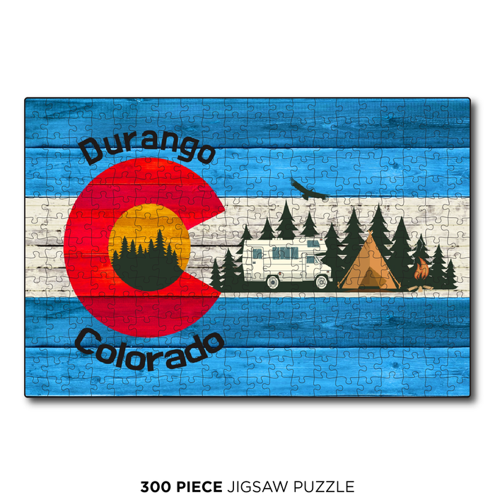 Durango Blue Camping Flag