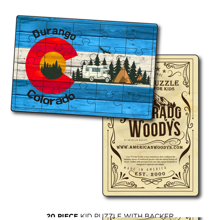 Durango Blue Camping Flag