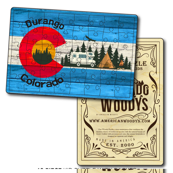 Durango Blue Camping Flag