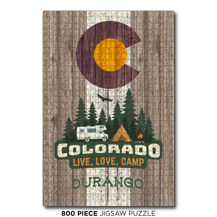 Durango Brown Camping Flag