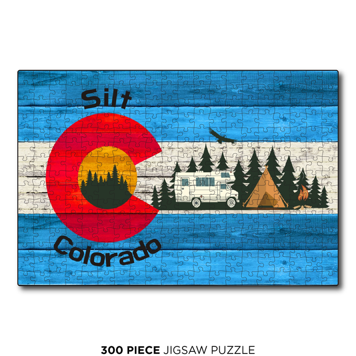 Silt Blue Camping Flag
