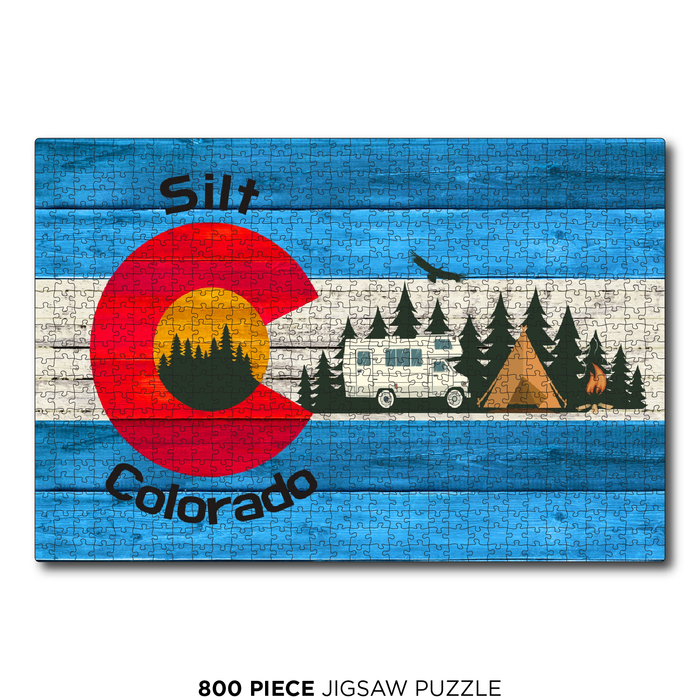Silt Blue Camping Flag