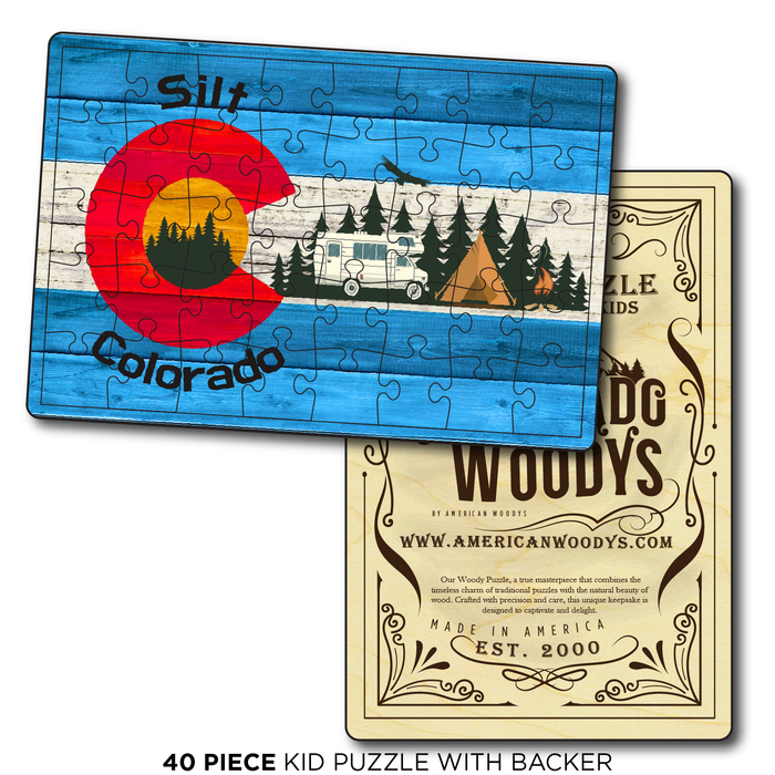 Silt Blue Camping Flag