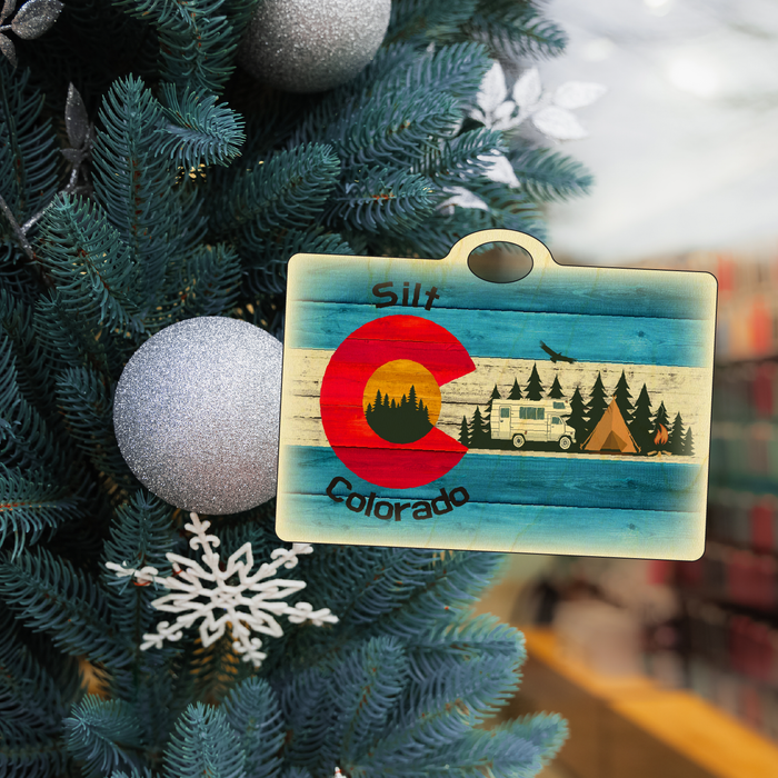 Silt Blue Camping Flag