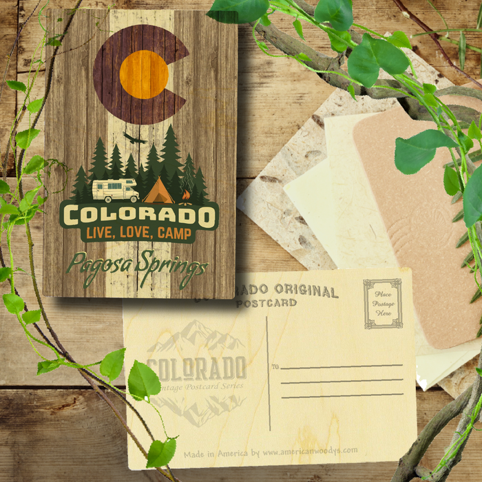 Pagosa Springs Brown Camping Flag