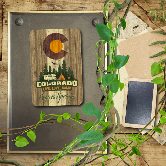 Pagosa Springs Brown Camping Flag