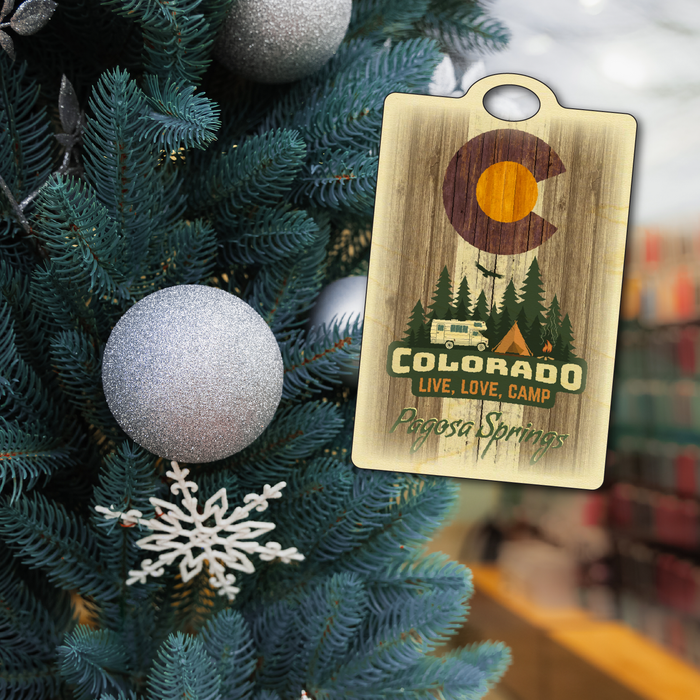 Pagosa Springs Brown Camping Flag