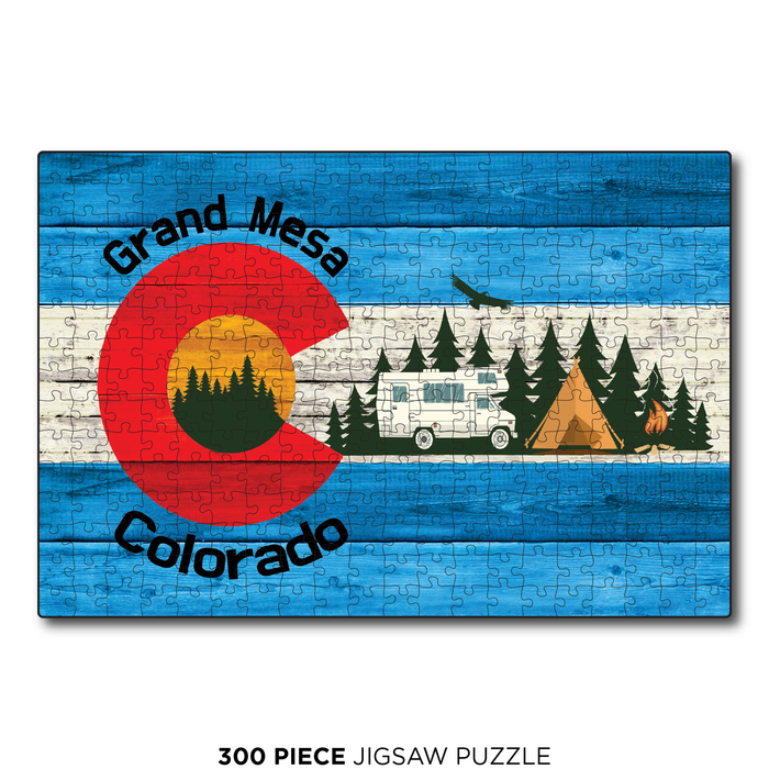 Grand Mesa Blue Camping Flag
