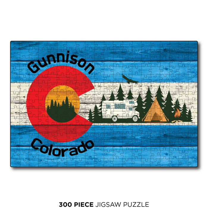 Gunnison Blue Camping Flag