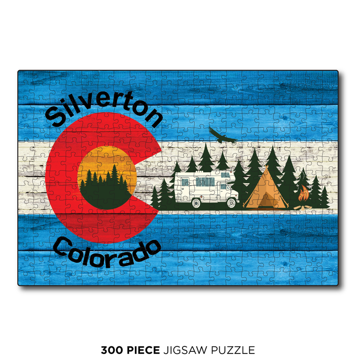 Silverton Blue Camping Flag