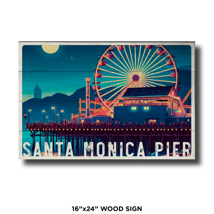 Santa Monica Pier Nighttime