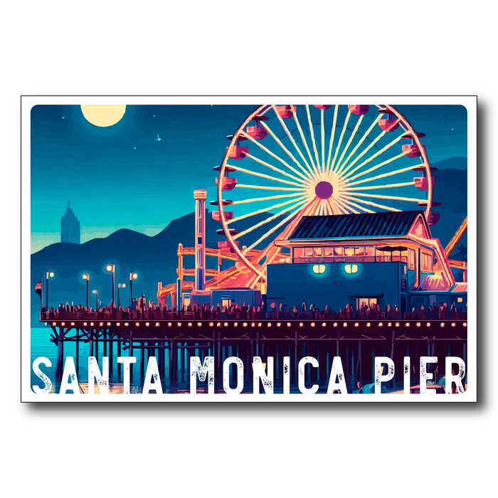 Santa Monica Pier Nighttime