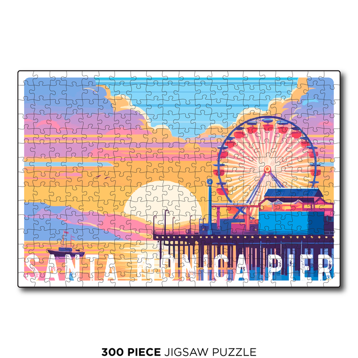 Santa Monica Pier Pastels