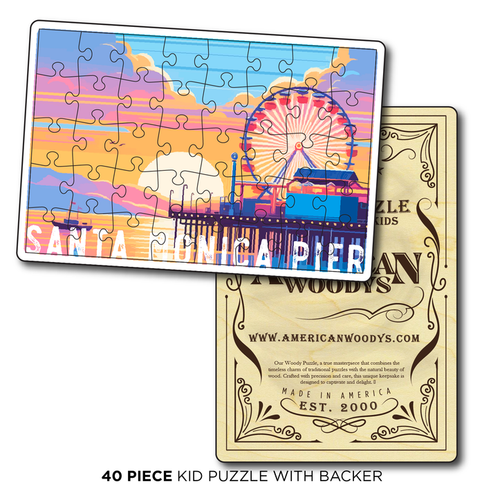 Santa Monica Pier Pastels