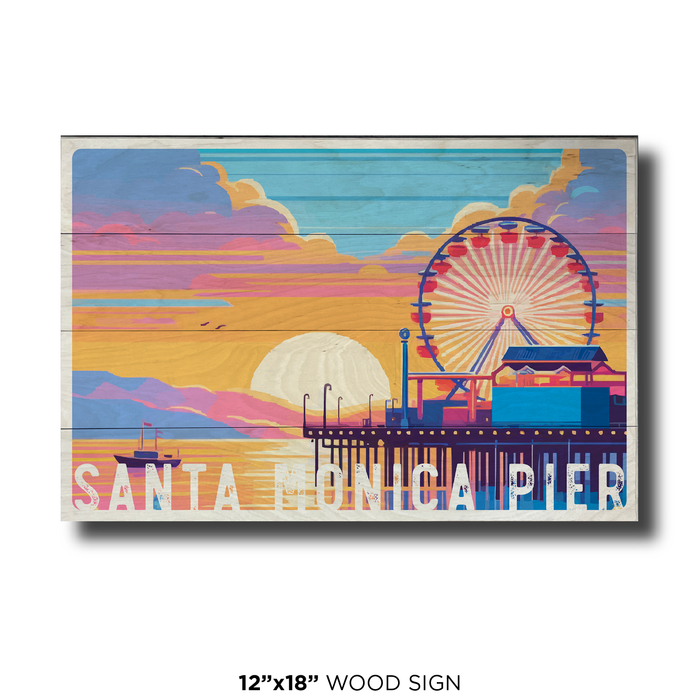 Santa Monica Pier Pastels