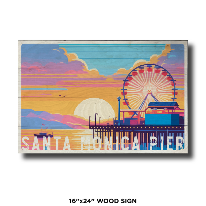 Santa Monica Pier Pastels