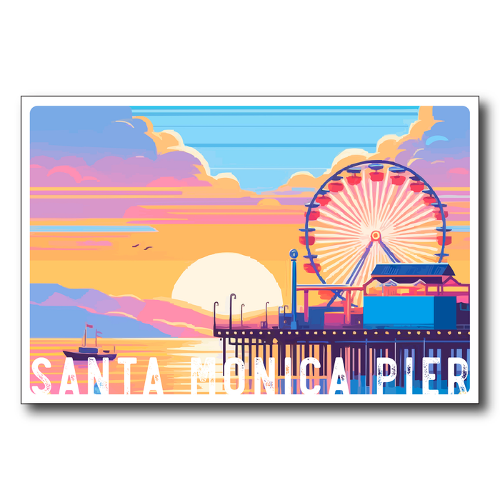 Santa Monica Pier Pastels
