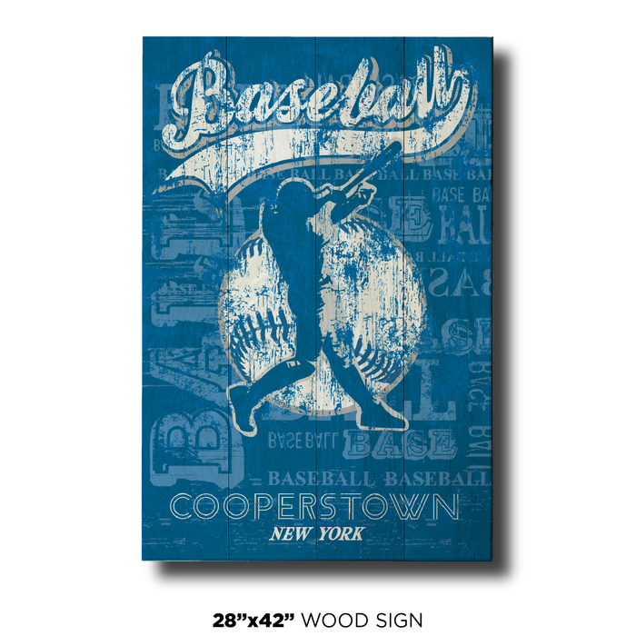 Blue Baseball Cooperstown