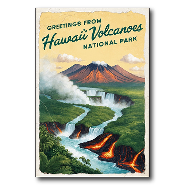 Greetings from  Hawaii Valcanoes
