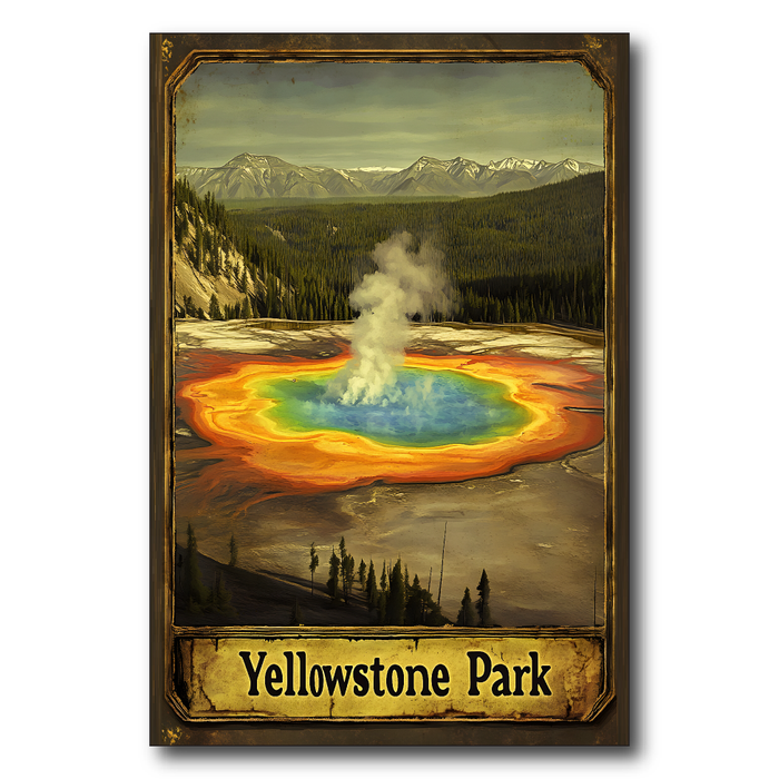 Yellowstone Park Geyser