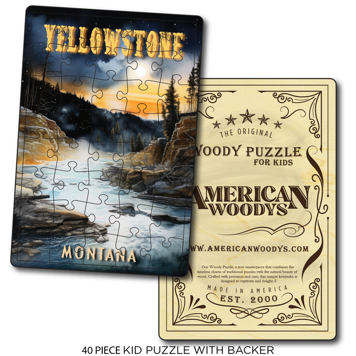 Yellowstone Night Lights - Montana