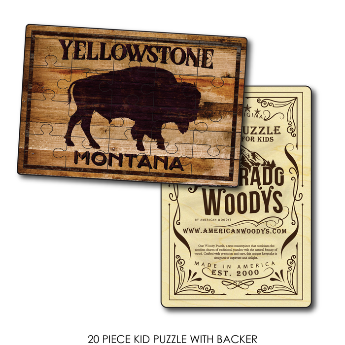 Buffalo Sign Yellowstone - Montana