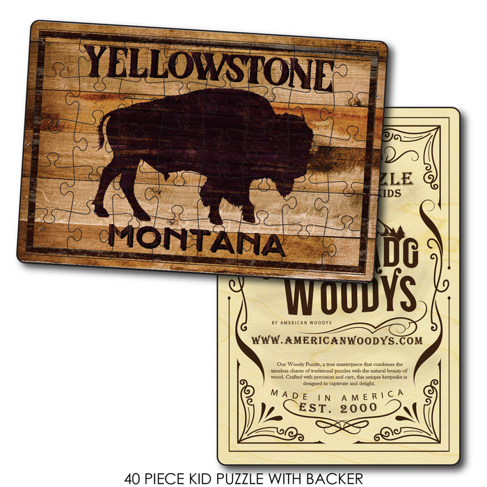 Buffalo Sign Yellowstone - Montana