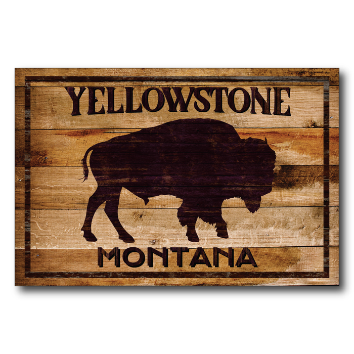 Buffalo Sign Yellowstone - Montana