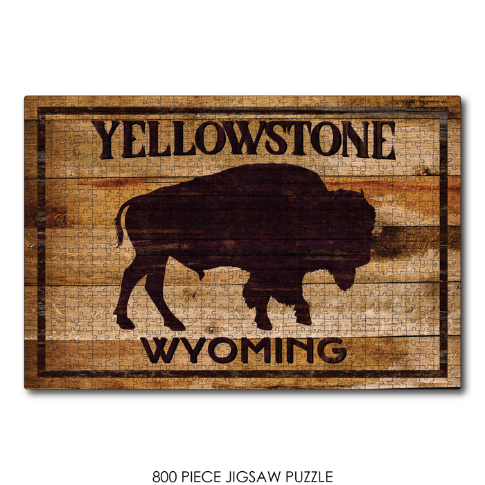 Buffalo Sign Yellowstone - Wyoming