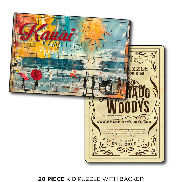 Retro Kauai Red Umbrella