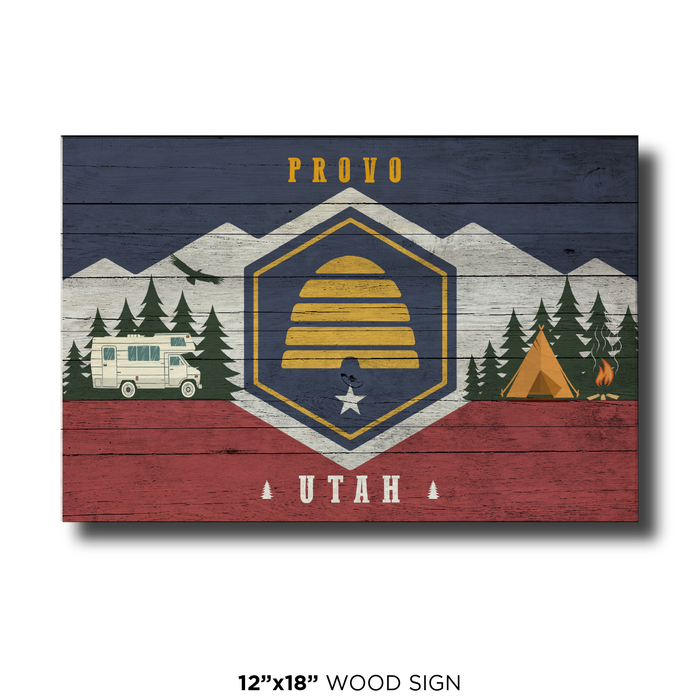 Utah Camping Flag Provo