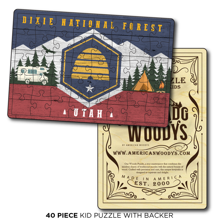 Utah Camping Flag Dixie National Forest