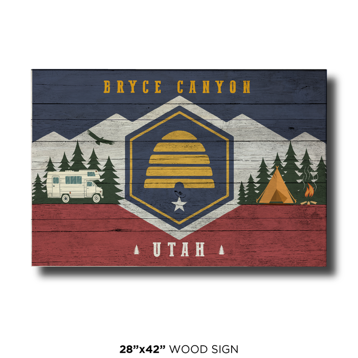 Utah Camping Flag Bryce Canyon