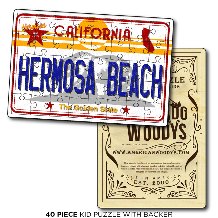 CA License Plate Hermosa Beach