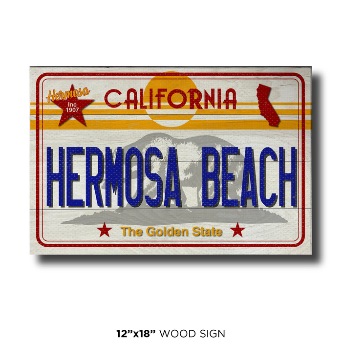 CA License Plate Hermosa Beach
