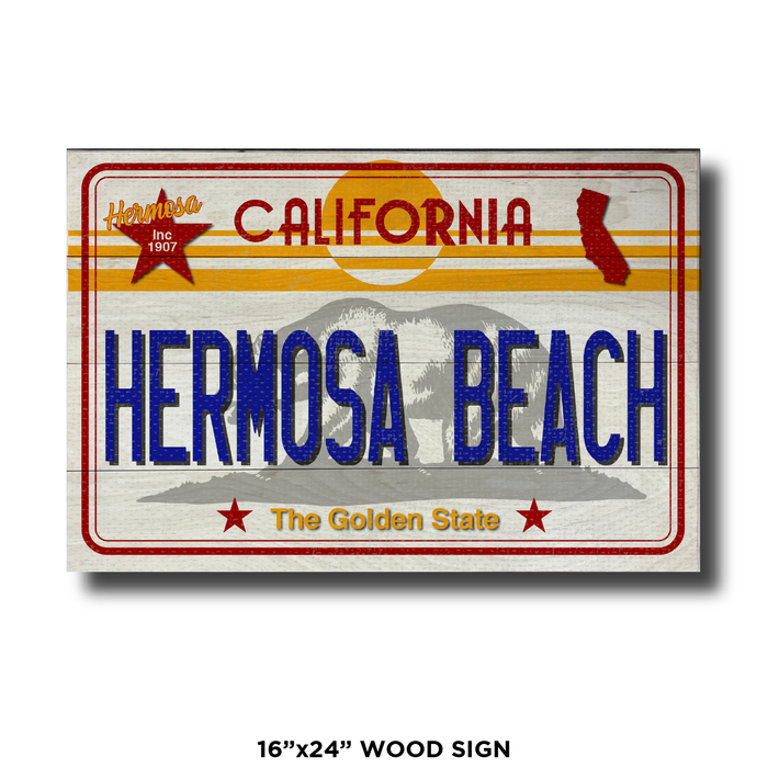 CA License Plate Hermosa Beach