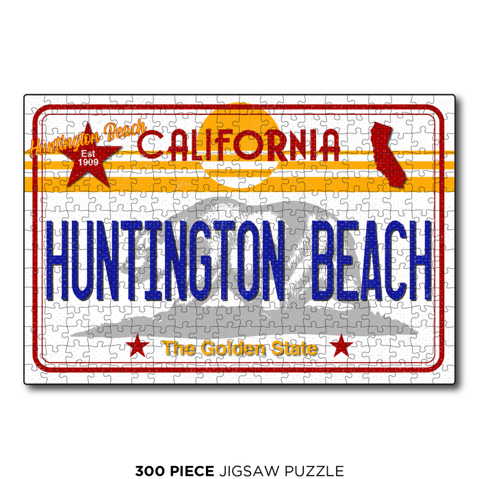 CA License Plate Huntington Beach