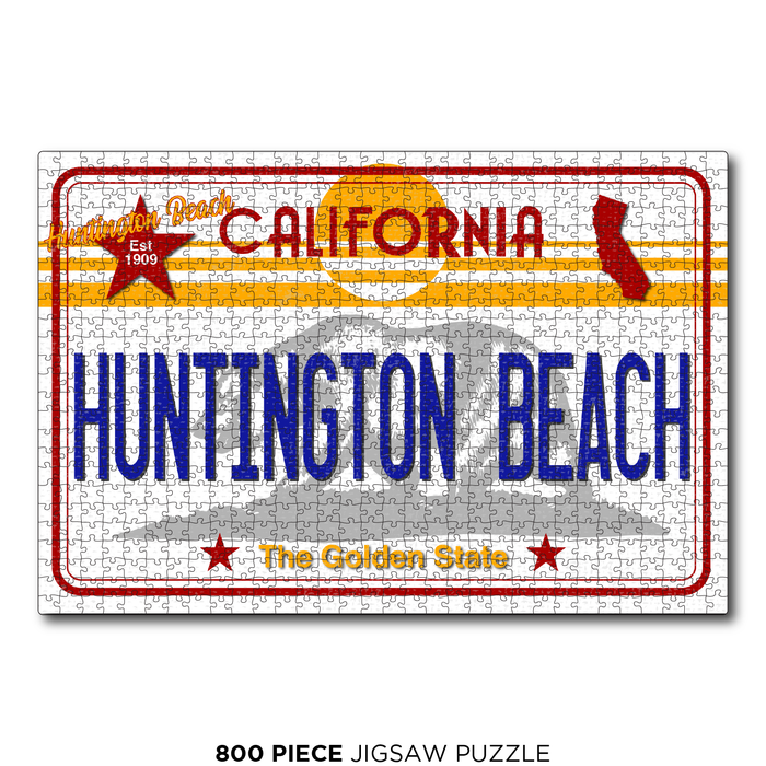 CA License Plate Huntington Beach