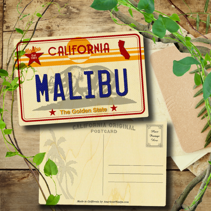 CA License Plate Malibu
