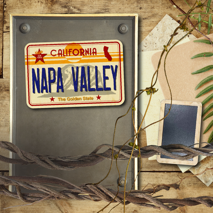 CA License Plate Napa Valley