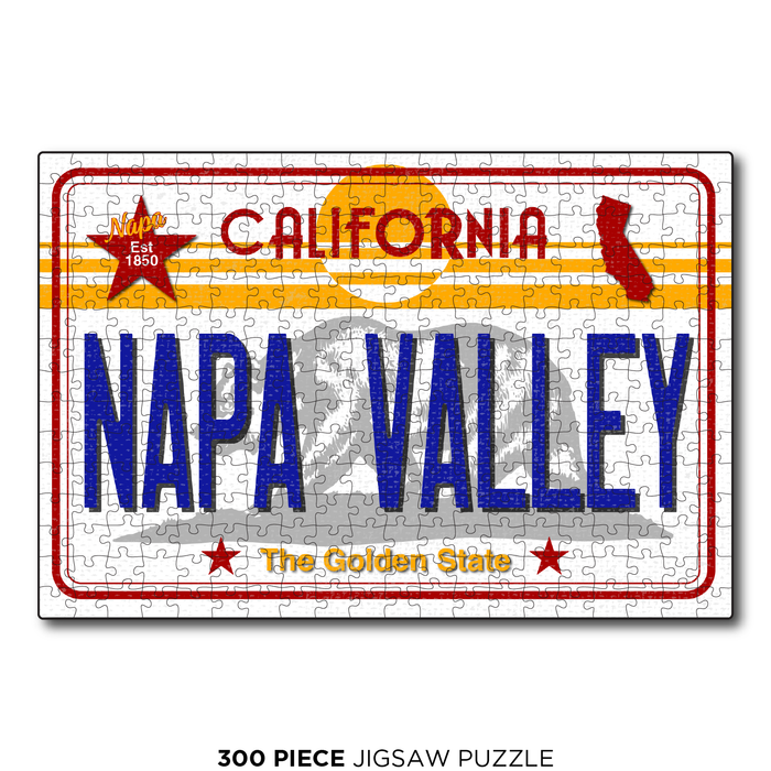 CA License Plate Napa Valley
